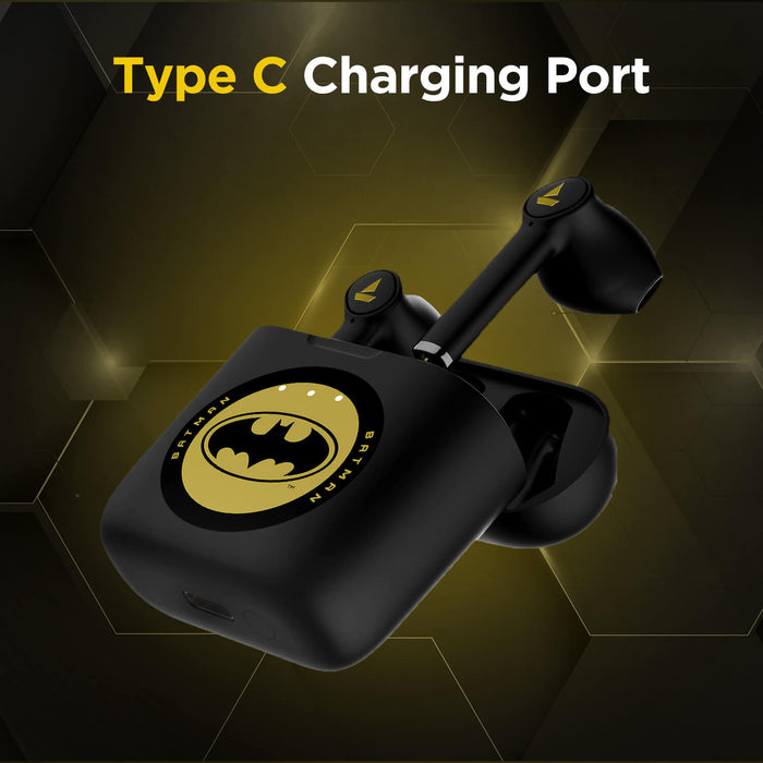 Airdopes 131 Batman DC Edition With 13 mm Drivers, Bluetooth v5.0, 650mAh pocket friendly Charging Case