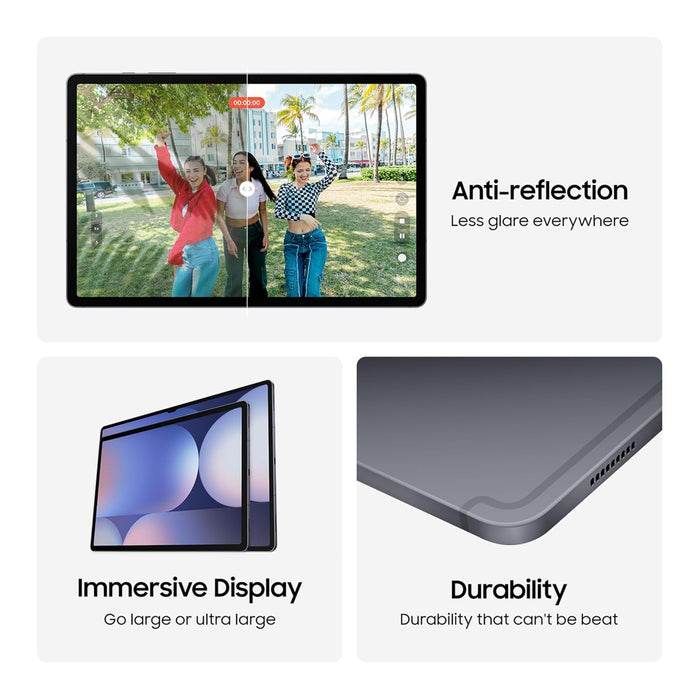 Samsung Galaxy Tab S10 Plus, S Pen in-Box, 31.5 cm (12.4 inch) Dynamic AMOLED 2X Display, 12 GB RAM, 256 GB Storage, Wi-Fi Tablet, Moonstone Gray