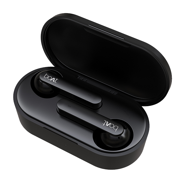 Airdopes 461 Bluetooth Earbuds, IPX5 sweat & water resistance, Nonstop Music Upto 46 Hours, ASAP Fast Charge, 600mAh Charging Case