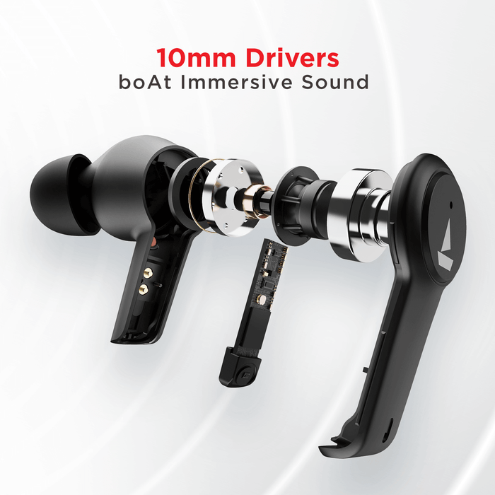Airdopes 411 ANC with 10mm Drivers, ASAPTM Charge Technology, Up to 25dB ANC, ENx™ Technology, 17.5 Hours Playback