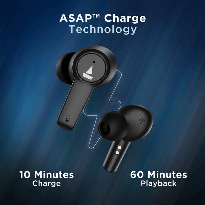 Airdopes 411 ANC with 10mm Drivers, ASAPTM Charge Technology, Up to 25dB ANC, ENx™ Technology, 17.5 Hours Playback