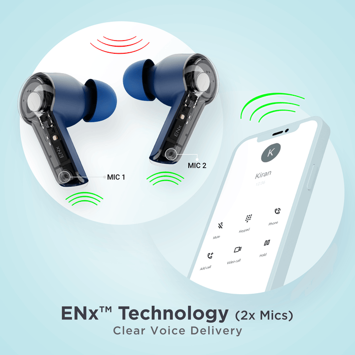 Airdopes 411 ANC with 10mm Drivers, ASAPTM Charge Technology, Up to 25dB ANC, ENx™ Technology, 17.5 Hours Playback
