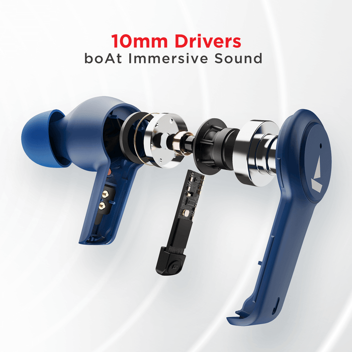 Airdopes 411 ANC with 10mm Drivers, ASAPTM Charge Technology, Up to 25dB ANC, ENx™ Technology, 17.5 Hours Playback