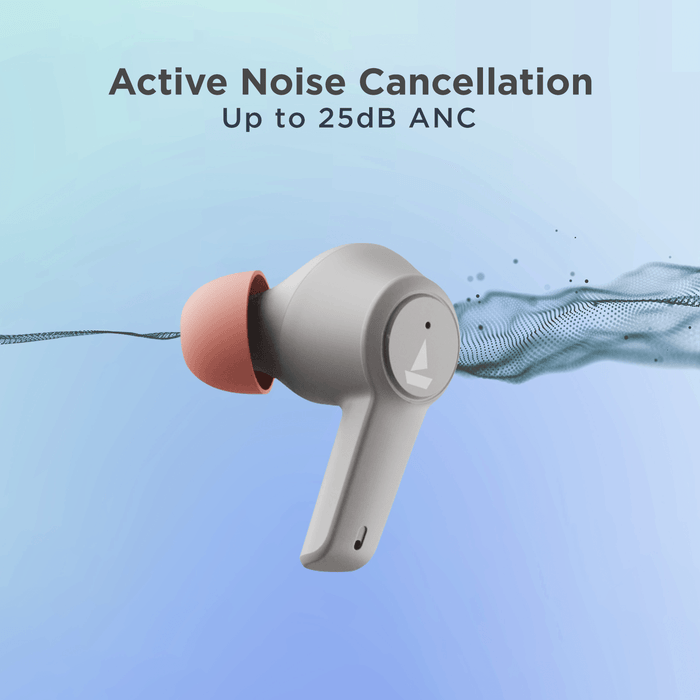 Airdopes 411 ANC with 10mm Drivers, ASAPTM Charge Technology, Up to 25dB ANC, ENx™ Technology, 17.5 Hours Playback