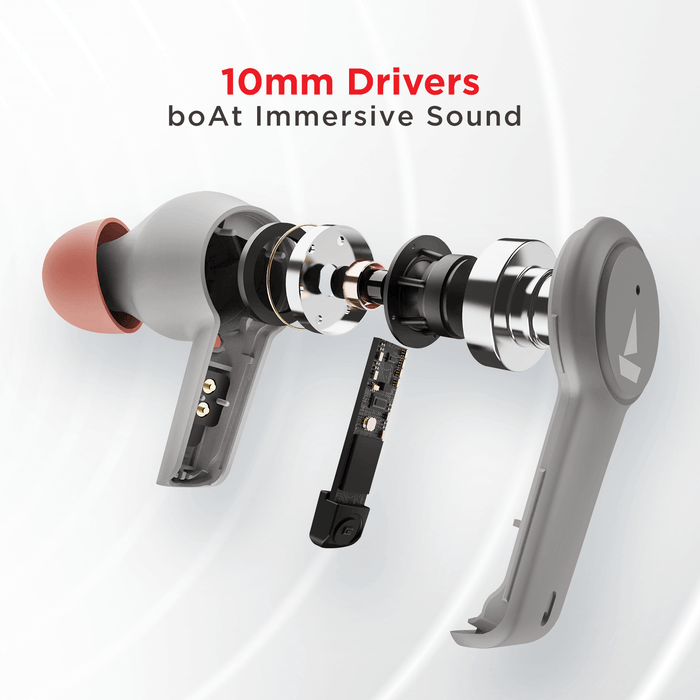 Airdopes 411 ANC with 10mm Drivers, ASAPTM Charge Technology, Up to 25dB ANC, ENx™ Technology, 17.5 Hours Playback