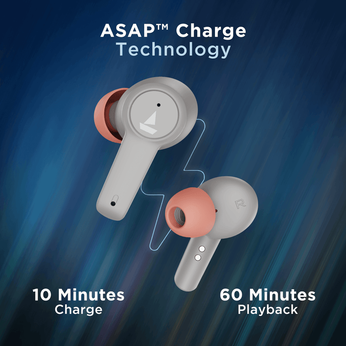 Airdopes 411 ANC with 10mm Drivers, ASAPTM Charge Technology, Up to 25dB ANC, ENx™ Technology, 17.5 Hours Playback