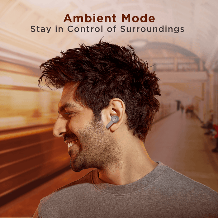 Airdopes 411 ANC with 10mm Drivers, ASAPTM Charge Technology, Up to 25dB ANC, ENx™ Technology, 17.5 Hours Playback