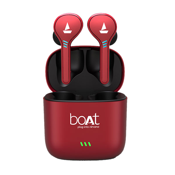 boAt Airdopes 433 with 7mm drivers, IPX4 dust and water resistance, 500mAh Charging Case, Music upto 10 Hours